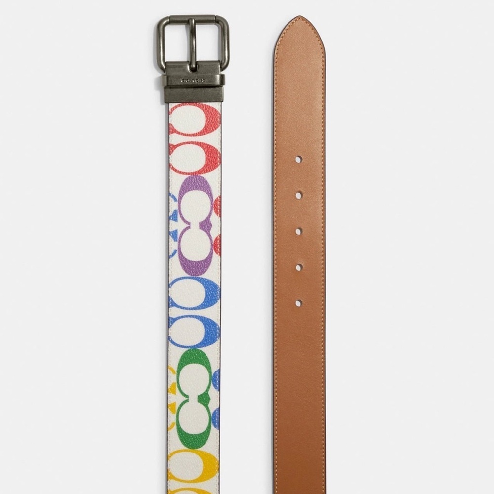 Coach Colorful Logo Belt - Picture 2 of 3